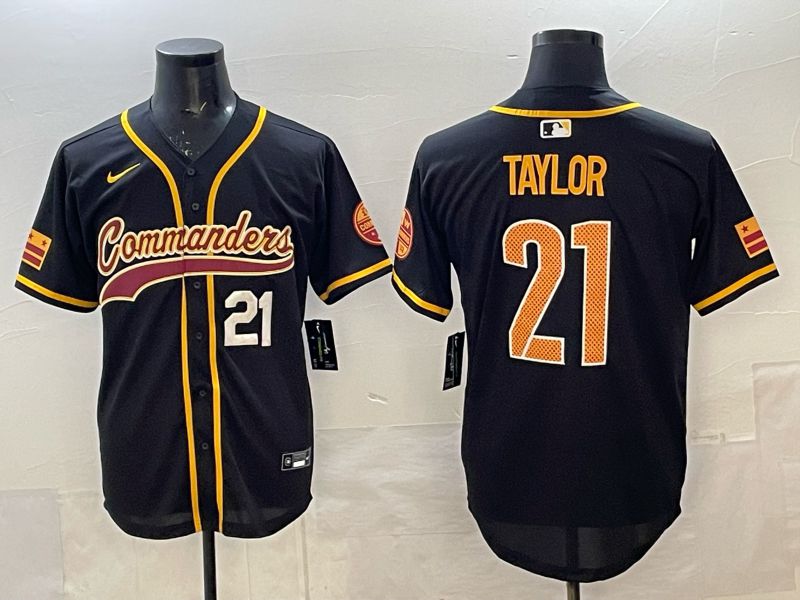 Men 2025 Nike Washington Commanders #21 Taylor Black 3th generation Joint Name Limited NFL Jersey 002->washington commanders->NFL Jersey